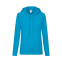 Толстовка женская без начеса LIGHTWEIGH HOODED SWEAT 240, голубой лазурный