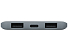 Портативное зарядное устройство Reserve с USB Type-C, 5000 mAh, серый