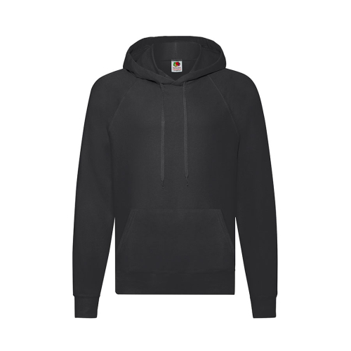 Толстовка без начеса LIGHTWEIGHT HOODED SWEAT 240, черный