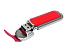Флешка с массивным классическим корпусом, 64 Гб, красный/серебристый