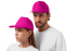 Бейсболка Poly 5-ти панельная 120гр, фуксия