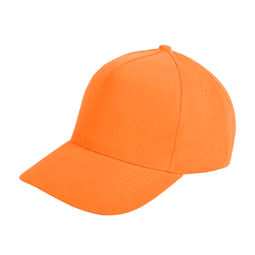 Бейсболка STANDARD, 5 клиньев, металлическая застежка, оранжевый