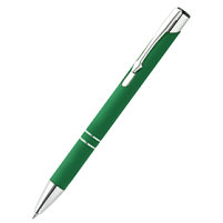 Ручка металлическая Molly софт-тач, Зеленый