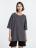 Футболка унисекс оверсайз Crosstown, темно-серая