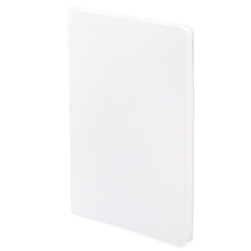 Бизнес-блокнот FUNKY SNOW, формат А5, блок в точку, белый, оранжевый