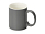 Матовая кружка Марко базовой формы, цветная снаружи, белая внутри, серый
