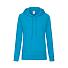 Толстовка женская без начеса LIGHTWEIGH HOODED SWEAT 240, голубой лазурный