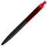 Ручка шариковая Prodir QS01 PRT-T Soft Touch, черная с красным