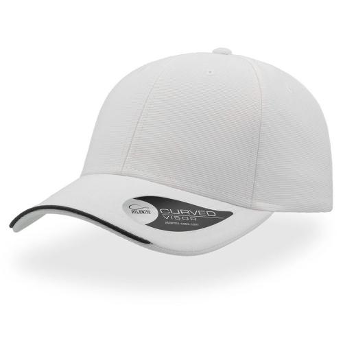 Бейсболка ESTORIL, 6 клиньев, застежка на липучке, белый, черный