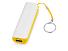Портативное зарядное устройство (power bank) Basis, 2000 mAh, белый/желтый