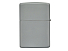 Зажигалка ZIPPO Classic с покрытием Flat Grey, латунь/сталь, серая, глянцевая, 38x13x57 мм