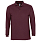 Рубашка поло мужская с длинным рукавом Winter II 210 бордовая