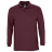 Рубашка поло мужская с длинным рукавом Winter II 210 бордовая