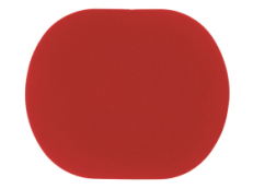 ПАТЧ ОВАЛ soft-touch (красный) 6,0 х 5,0 см