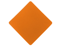 ПАТЧ РОМБ soft-touch (оранжевый) 7,6 х 7,6 см