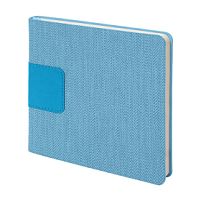 Ежедневник недатированный Scotty, А5-,  бирюзовый, кремовый блок, без обреза, бирюзовый