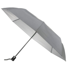 Зонт складной "Reflect", полуавтомат, светоотражающий серый, серый