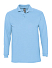 Рубашка поло мужская с длинным рукавом Winter II 210 голубая