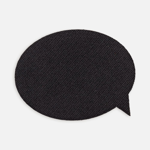 Наклейка тканевая Lunga Bubble, M, черная