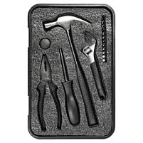 Набор инструментов Tools Baltimore черный 6 в 1 в пластиковом футляре, Черный