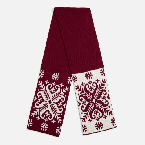 Шарф Wintertude M, красный с белым