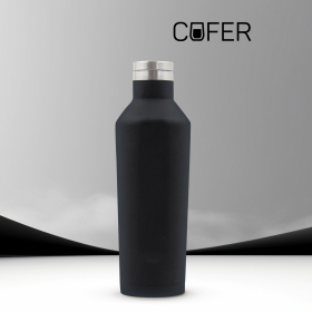 Термобутылка E-shape софт-тач (черный)