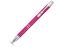 Алюминиевая шариковая кнопочная ручка Moneta, синие чернила, розовый