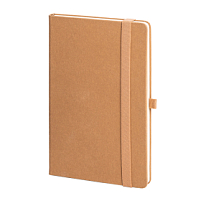 Бизнес-блокнот TERRI, A5, бежевый, твердая обложка, рециклированная бумага, в линейку, бежевый