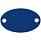 Шильдик металлический Alfa Oval, синий