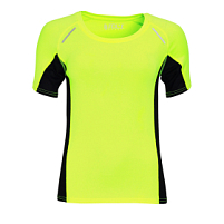 Футболка женская для бега SYDNEY WOMEN 180, неоновый желтый Футболка женская для бега SYDNEY WOMEN 180, неоновый желтый
