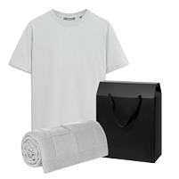 Набор с одеждой KRIS (футболка, плед), серый, L