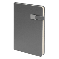 Ежедневник недатированный Spirit , формат А5, в линейку, серый