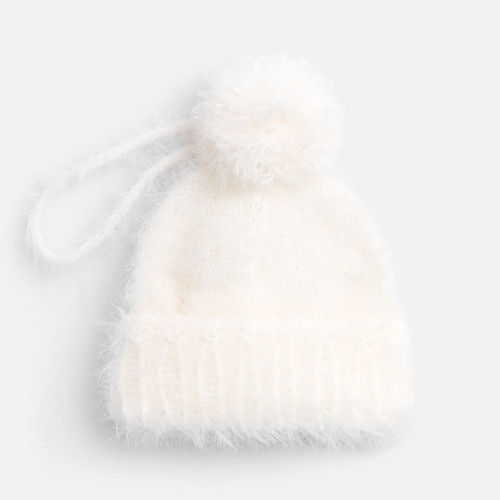 Подвеска на елку «Вьюжка», шапочка, белая