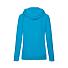 Толстовка женская без начеса LIGHTWEIGH HOODED SWEAT 240, голубой лазурный