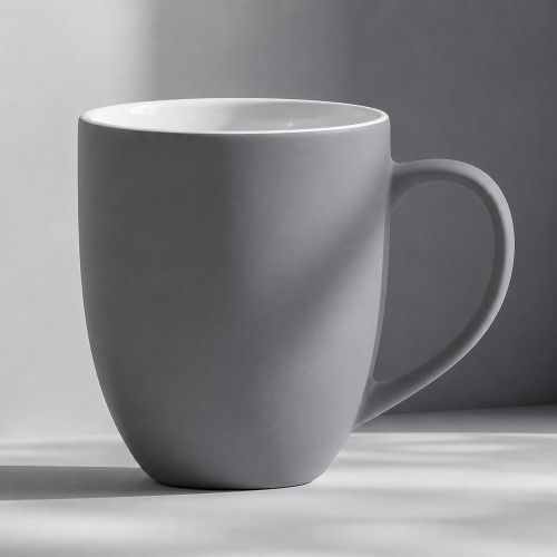 Кружка с покрытием soft-touch Tulip Gum, средне-серый NEW Cool gray 7C