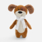 Мягкая игрушка Beastie Toys, собачка с белым шарфом