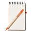 Блокнот с ручкой