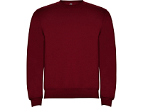 Свитшот с начесом Clasica унисекс, гранатовый