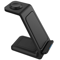 Беспроводное мультизарядное устройство Standy 15W, Черный Беспроводное мультизарядное устройство Standy 15W, Черный