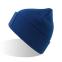 Шапка вязаная  двойная Wind-S с патчем, ярко-синий