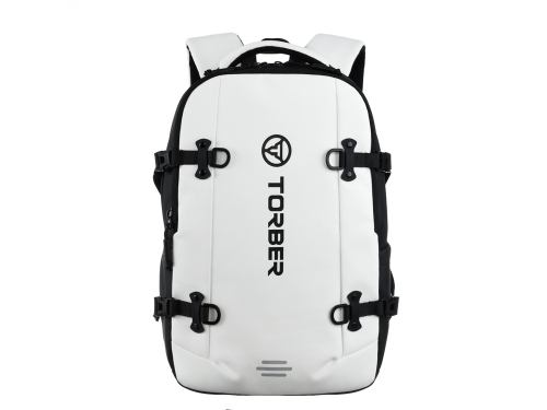 Рюкзак спортивный TORBER ЭКСТРИМ 18, белый/чёрный, 31 х 12 х 46 см, 17л