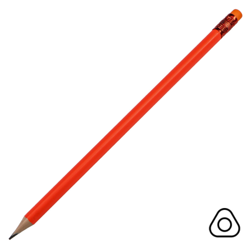 Карандаш чернографитный трехгранный TRINITY , оранжевый