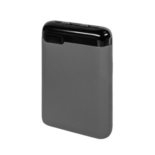 Универсальный аккумулятор Num 5 (5000 мАч), серый, 10,2х6.3х1,2 см, серый