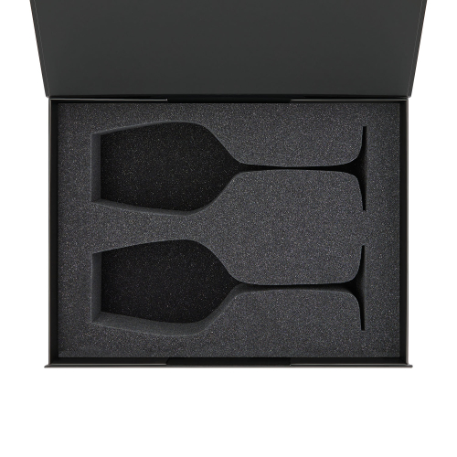 Ложемент под 2 бокала для вина (рифленое стекло) в среднюю коробку-трансформер (арт. 695721)