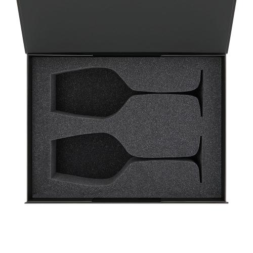 Ложемент под 2 бокала для вина (рифленое стекло) в среднюю коробку-трансформер (арт. 695721)