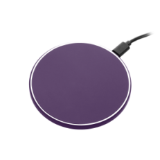 Беспроводное зарядное устройство с подсветкой 15W Auris, фиолетовое
