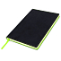 Блокнот A5 Blackjack в мягком переплёте, черно-зеленый