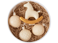 Набор свечей в подарочной коробке Noel, молочный