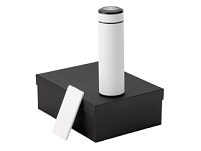 Подарочный набор с термосом и повербанком С1, белый Подарочный набор с термосом и повербанком С1, белый