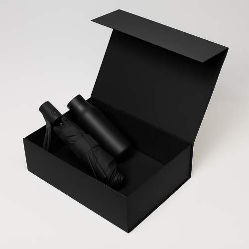 Подарочный набор Sevilla, Atlanta, черный (зонт, термобутылка)